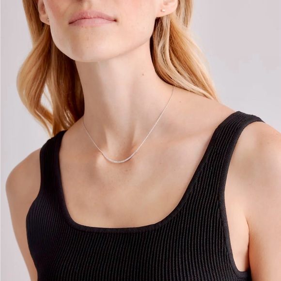Quince black Ribbed Tank Top - Picture 2 of 5